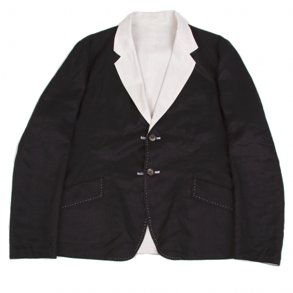 【希少】Y's for men リバーシブル仕様 シャツジャケット ワイズフォーメンY's for men バイカラーリバーシブルジャケット 黒
