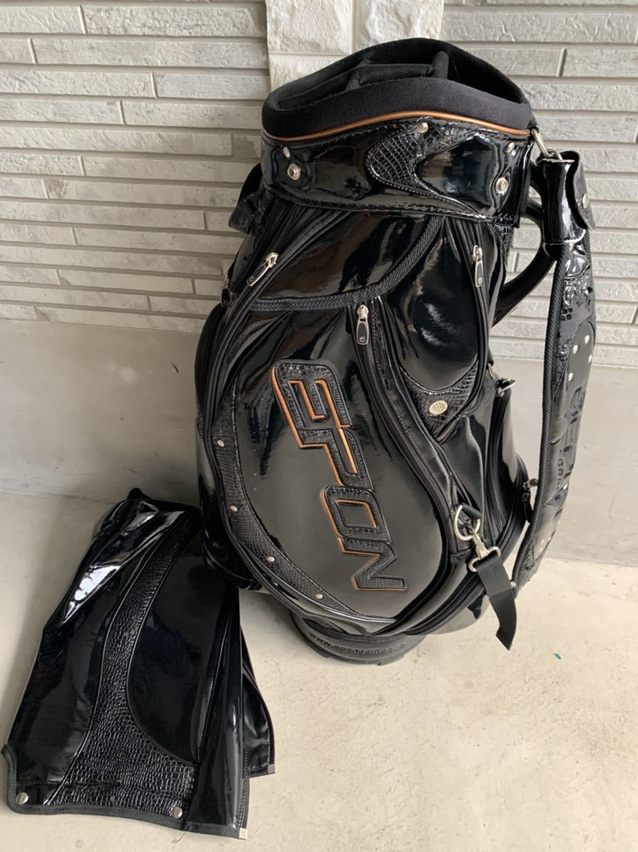 全国無料，安い 限定20本 激安 エポン 3点式 ブラック エナメル キャディバッグ EPON(キャディバッグ)｜売買されたオークション情報、yahooの商品情報をアーカイブ公開 - オークファン キャディバッグ