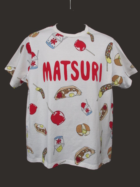 新品 お祭り punyus Tシャツ プニュズ 屋台 焼きそば 総柄 りんご飴 PUNYUS - 新品 お祭り Tシャツ punyus 祭 プニュズ 屋台 焼きそば 総柄