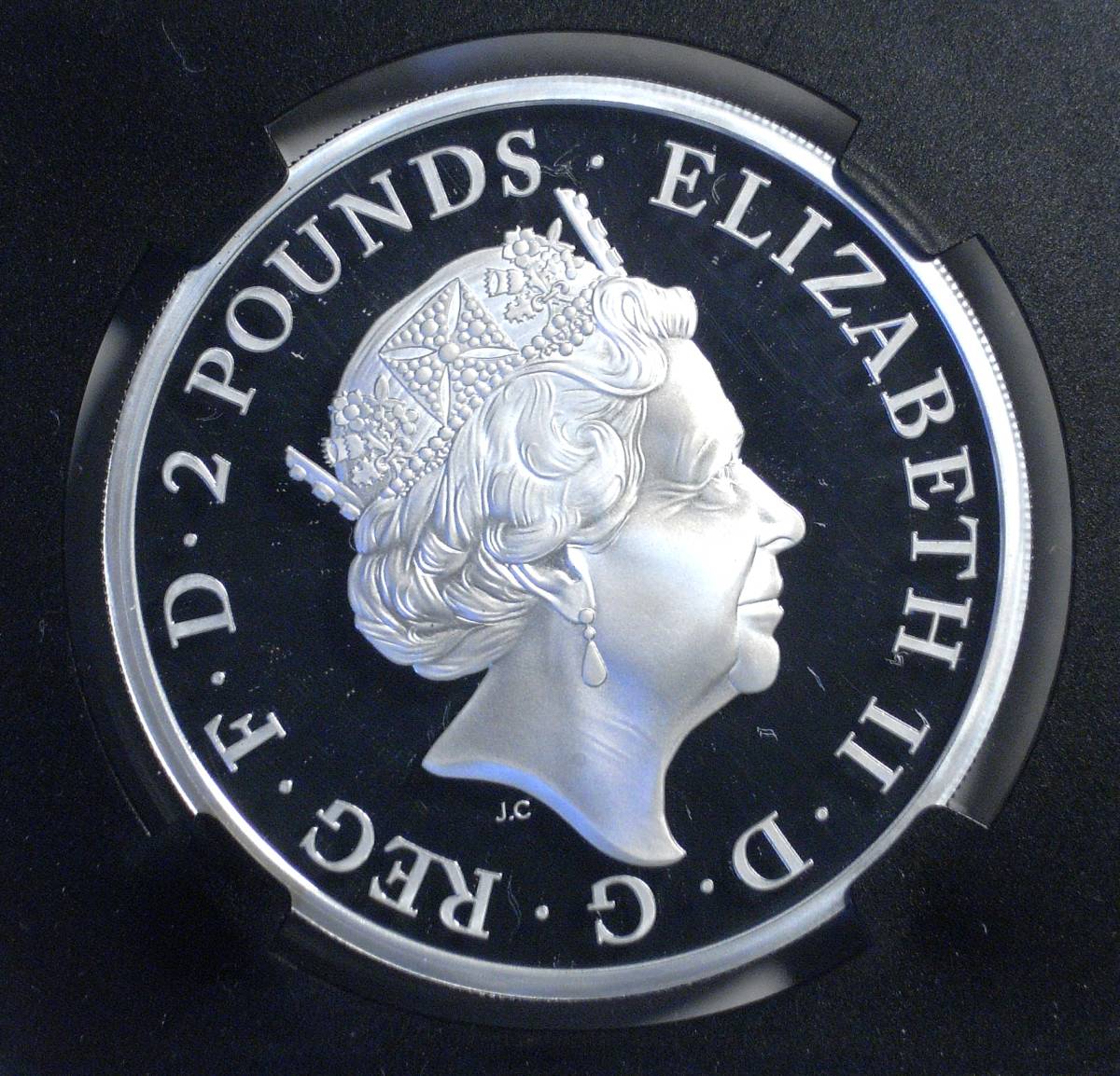 2018 Two Dragons 2ポンド銀貨 PF70 2018 Two Dragons One Ounce