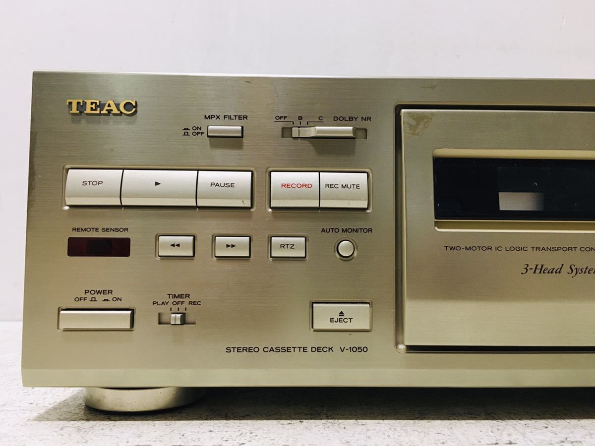 0620-13A2F☆TEAC V-1050 ティアック カセットデッキ 現状品 【公式通販】