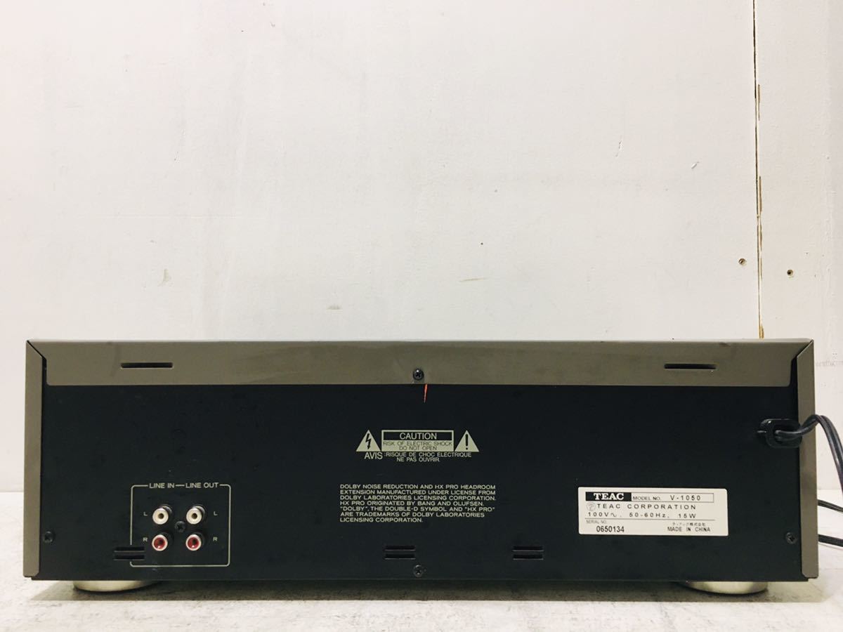 0620-13A2F☆TEAC V-1050 ティアック カセットデッキ 現状品 【公式通販】