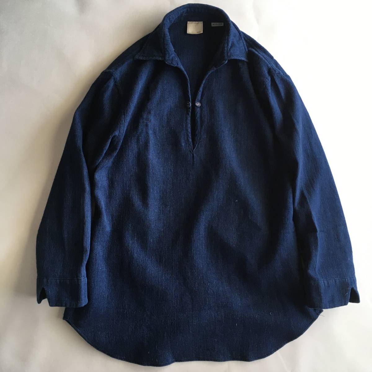 【新作登場，人気SALE】 TOMORROWLAND 日本製 size M トゥモローランド ek2 薄手 シャツ プルオーバー 長袖 7部袖 ネイビー 無地 edition エディション(長袖シャツ)｜売買されたオークション情報、yahooの商品情報をアーカイブ 男性用