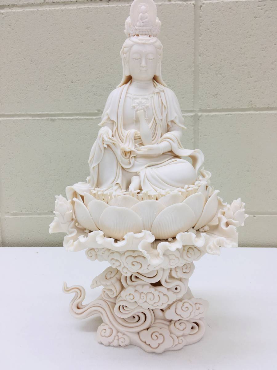 仏教美術 時代 木彫刻 観音菩薩像 観音様 菩薩様 木彫 仏教美術 一部傷あり 欠損有 CN461 時代物 【公式