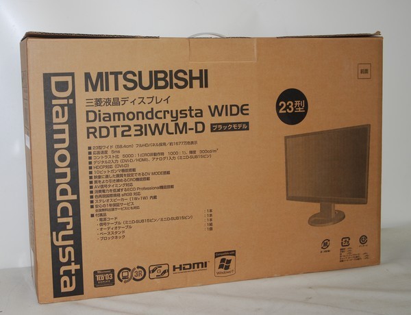 ☆綺麗【 三菱 / MITSUBISHI 23型ワイド液晶ディスプレイ DiamondcrystaWIDE RDT231WLM-D 】 K06163_10