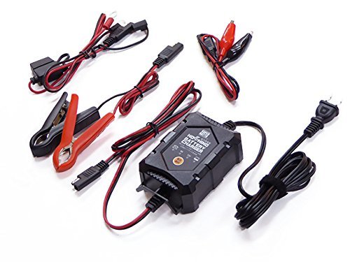 充電気 黒 充電器 単品 バイクバッテリー充電器(6V/12V切替式) 星乃充電器