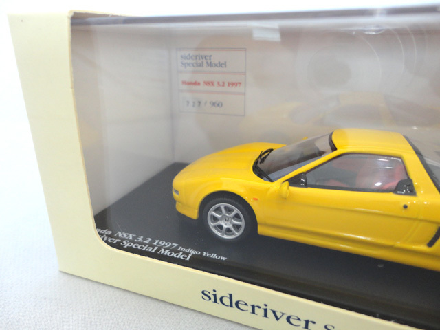 1/43 HONDA NSX 3.2 1997 インディゴイエロー sideriverSpecialModel