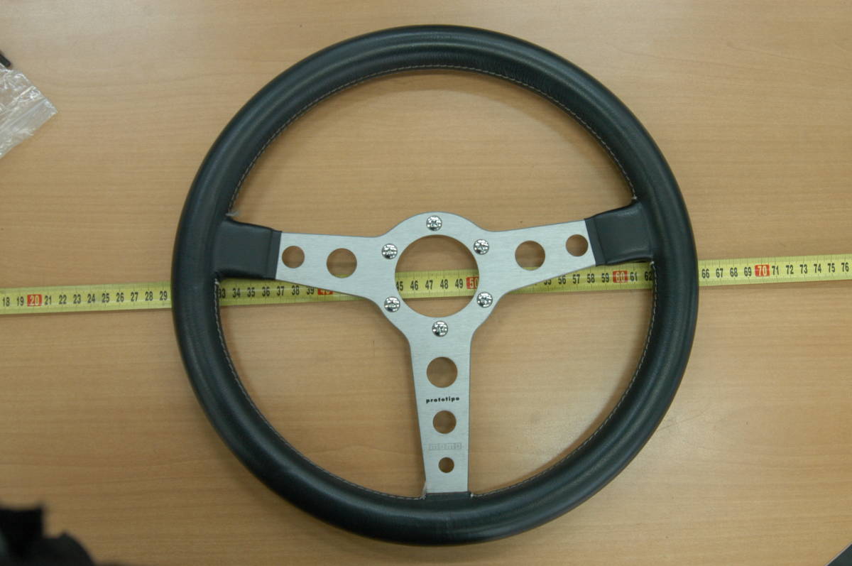 MOMO Steering Prototipo - | Wheel Wheels Leather Black Momo 350mm 