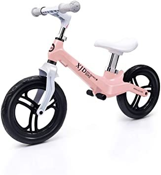 お買い得，人気 ピンク XJD ペダルなし自転車 キックバイク 子供用 2歳 5歳対象 高さ調整可 超軽量マグネシウム合金製 ノーパンクタイヤ(ペダルなし自転車、バランスバイク)｜売買されたオークション情報、 ペダルなし自転車、バランスバイク