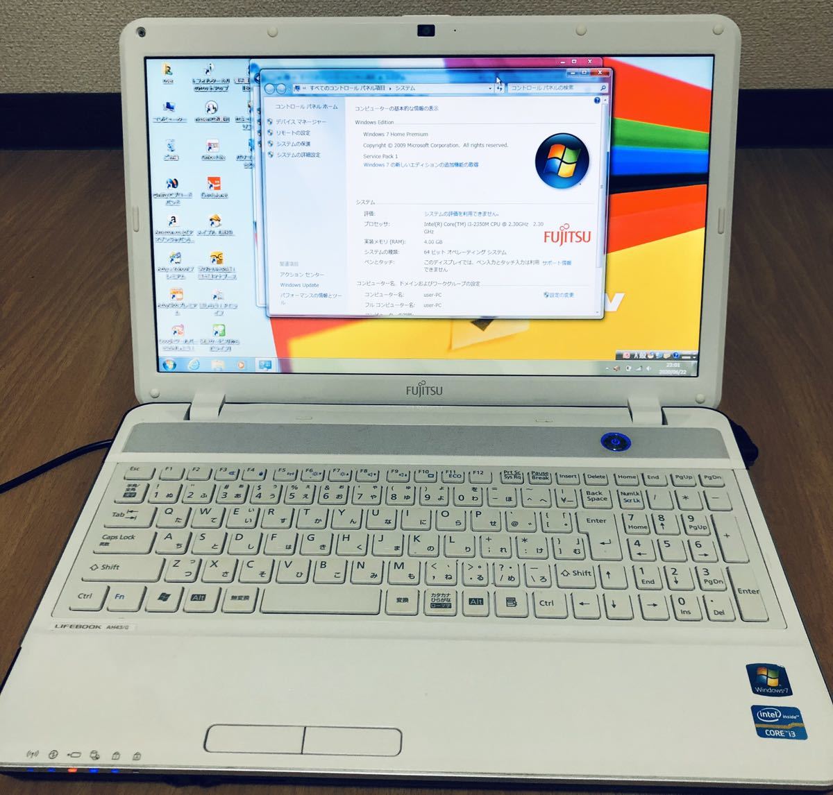 富士通 LIFEBOOK AH43/G Corei3 メモリ4GB HDD590GB Windows7