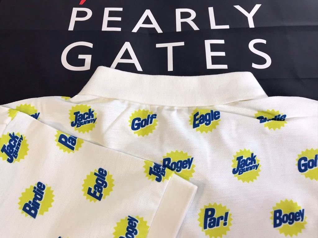  本物 12361135 PEARLY GATESパーリーゲイツ/ジャックバニー 5 サイズL 超 鹿の子ロゴドットプリント半袖ポロシャツ 吸水速乾 UV(パーリーゲイツ)｜売買されたオークション情報、yahooの商品情報をア シャツ