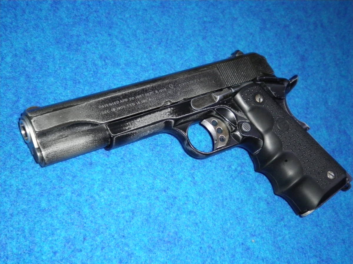 東京マルイ ガバメントカスタム ガスブローバック ダメージ塗装 東京マルイ ガバメントカスタム ガスブローバック ダメージ塗装 東京