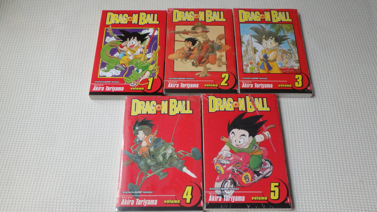 Dragon Ball Manga Volume First 1-5 Jump Full Omnibus Shonen