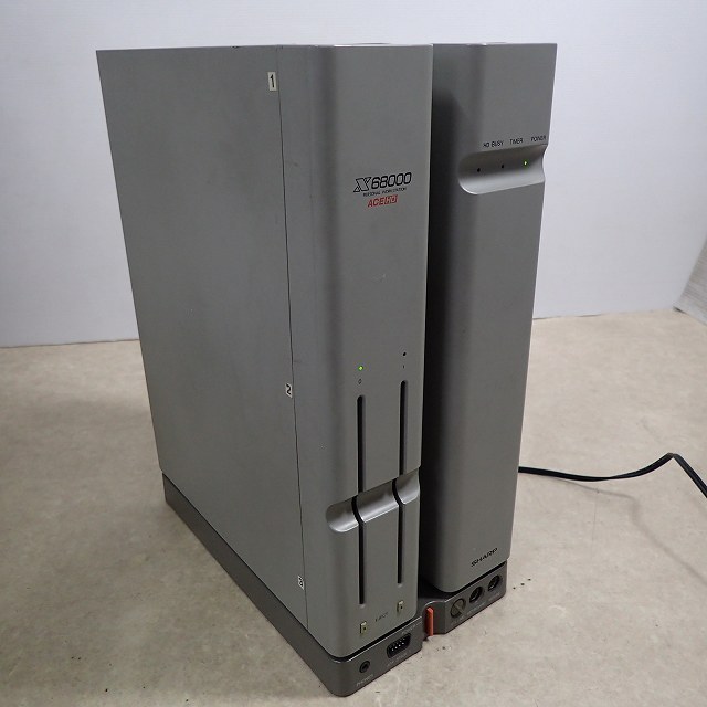 SHARP X68000ACE HD 本体 CZ-611C-GY HDD無し + キーボード