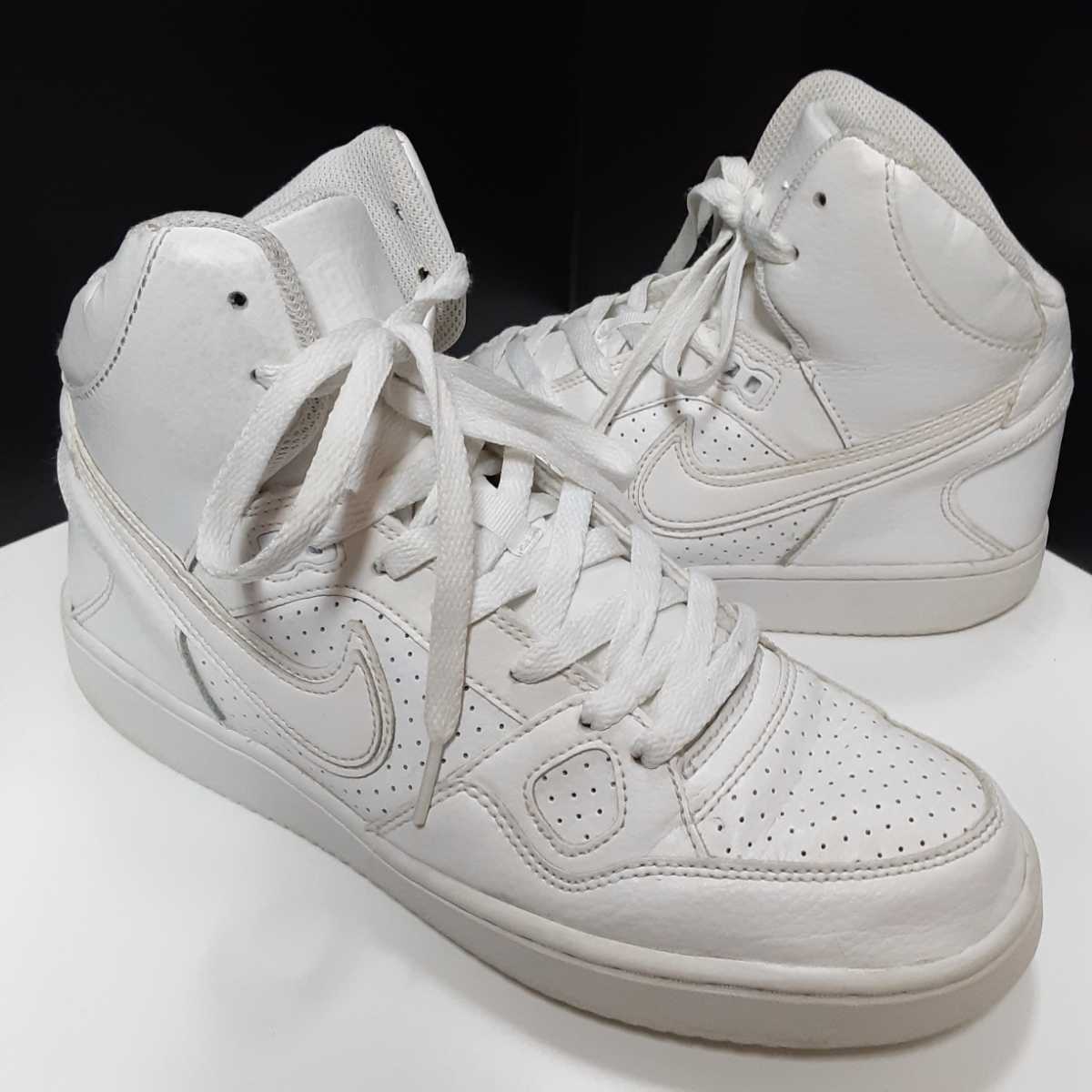 最値 2400円スタート 名作 ナイキnike サンオブフォースson Of Force Mid高級スニーカー トリプルホワイト 白 Us8 26cm 26 0cm 売買されたオークション情報 Yahooの商品情報をアーカイブ公開 オークファン Aucfan Com