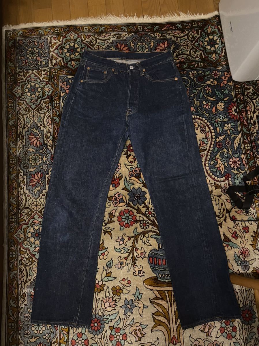 激レア】Levi''s 60s 501 66 BIGE 66前期 赤耳 真紺 黒系 極美品