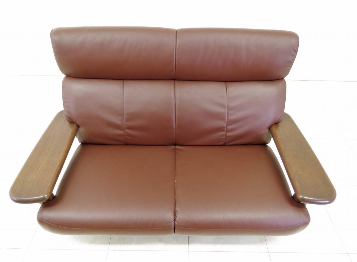 2人掛け EAST WOOD ソファ 家具 T825) EASTWOOD 2人掛けソファ 合皮 