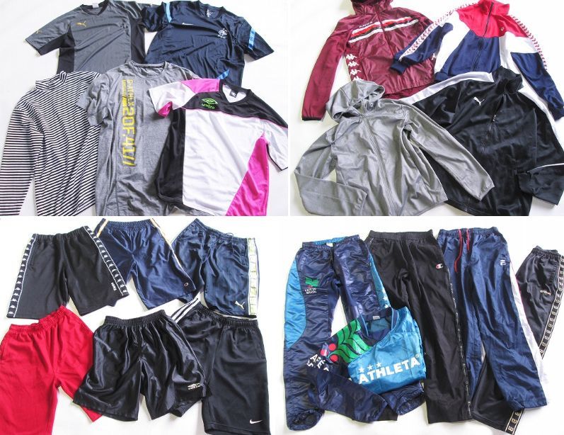 正規品，限定SALE メンズ スポーツウエア系 ジャージ 色々 大きいサイズ L LL XL NIKE adidas PUMA ブランド入り 福袋 古着 まとめ売り 58点 59T(その他)｜売買されたオークション情報、yahooの商品情報をアーカイブ公 その他