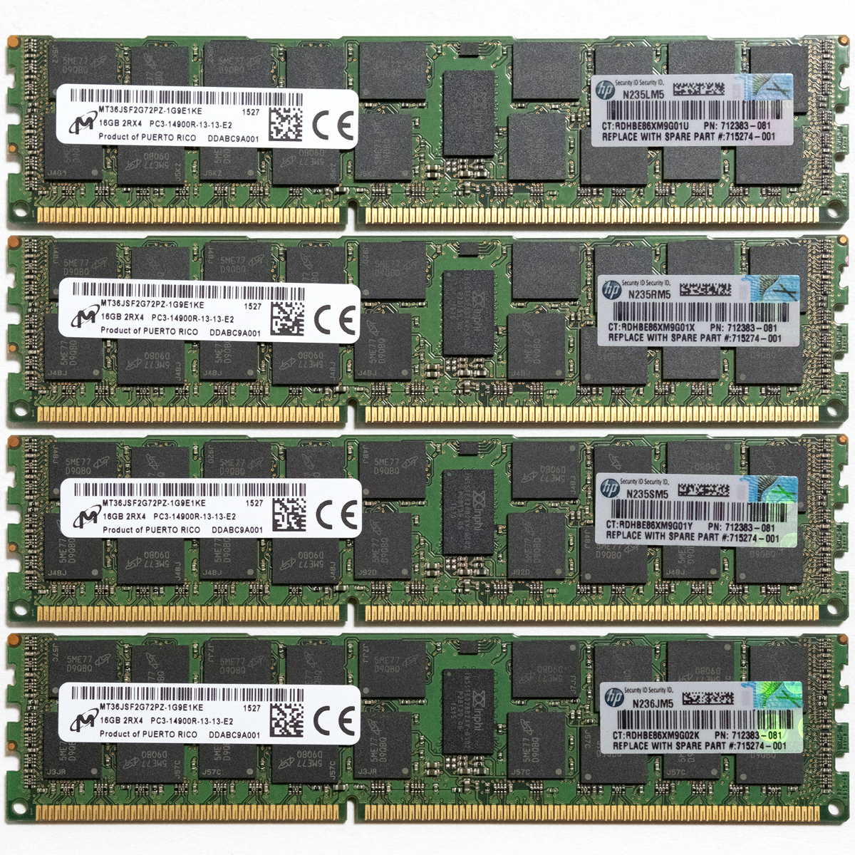 合計64GB(16GBx4) DDR3-1866 ECC XeonやMacPro 合計64GB(16GBx4) DDR3-1866 ECC XeonやMacPro A-Tech 64GB Kit