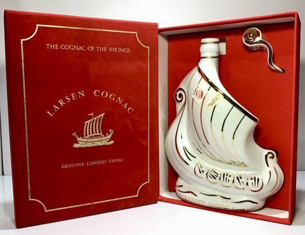  ~未開栓 LARSEN S.A. ラーセン シップボトル 陶器 白 700ml 替栓 箱付き~(その他)｜売買されたオークション情報、yahooの商品情報をアーカイブ公開 - オークファン コニャック