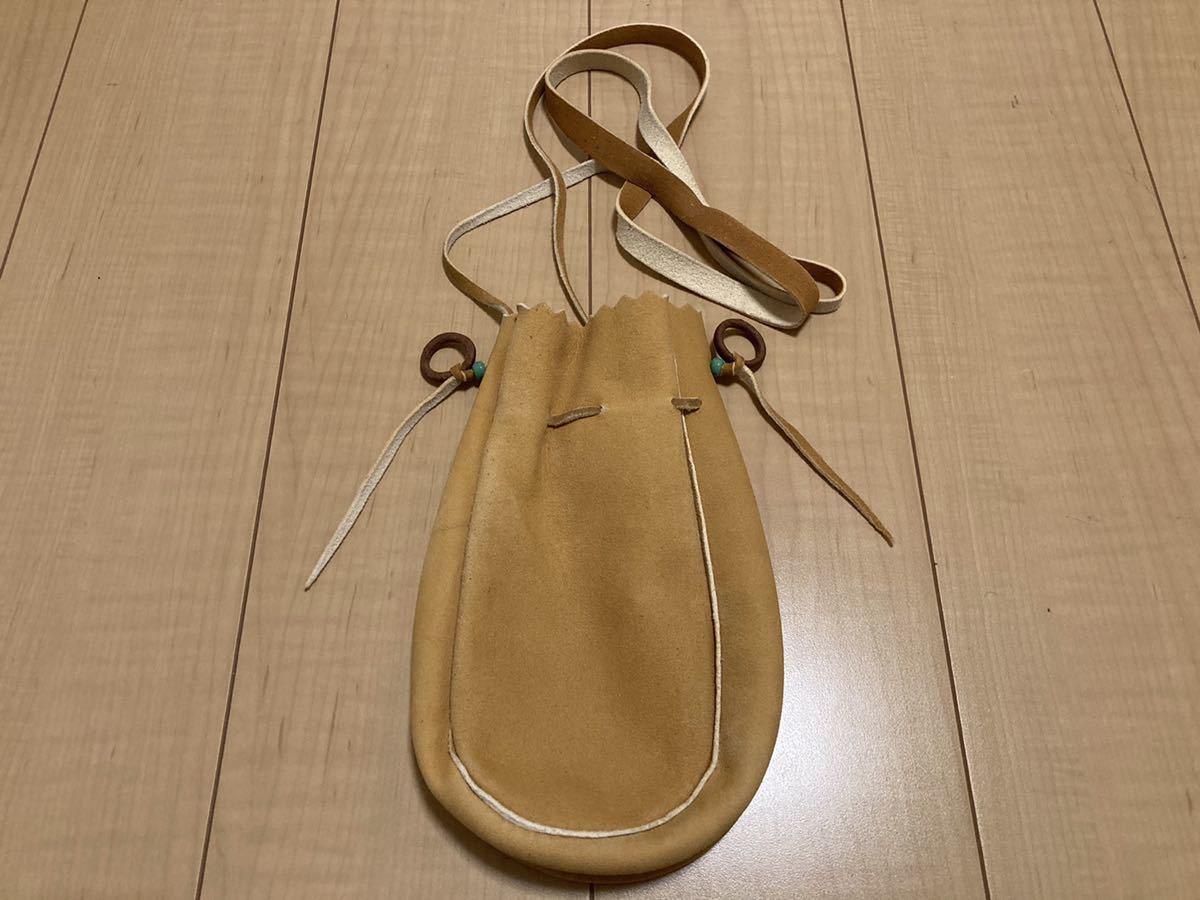 ゴローズ goros サイズ L 巾着 バック コンチョ カスタム bag スモーク