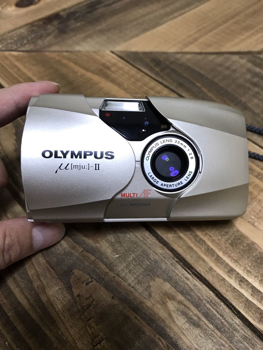完動品】OLYMPUS オリンパス μ2 コンパクトカメラ 動作未確認フィルム