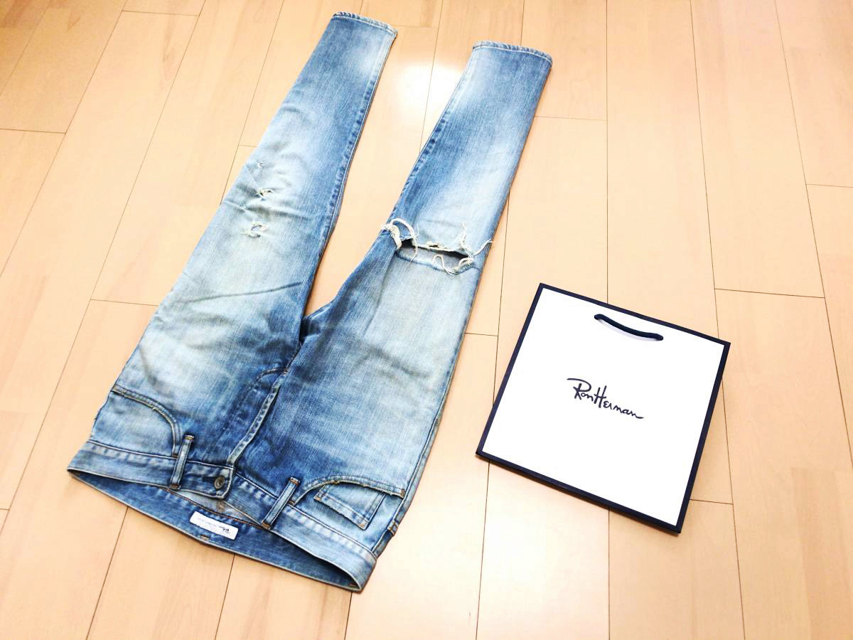 PURPLE BRAND RHC　デニム　スキニー　ダメージ加工　ストレッチ RHC デニム ダメージ加工 ロンハーマン ストレッチ PURPLE Ron BRAND
