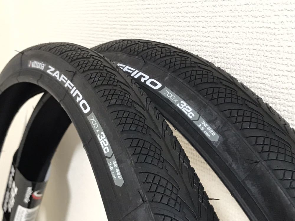  Vittoria ZAFFIRO Ⅳ 700&times;32C ブラック2本セット(700C（クリンチャー、WO）)｜売買されたオークション情報、yahooの商品情報をアーカイブ公開 - オークファン タイヤ