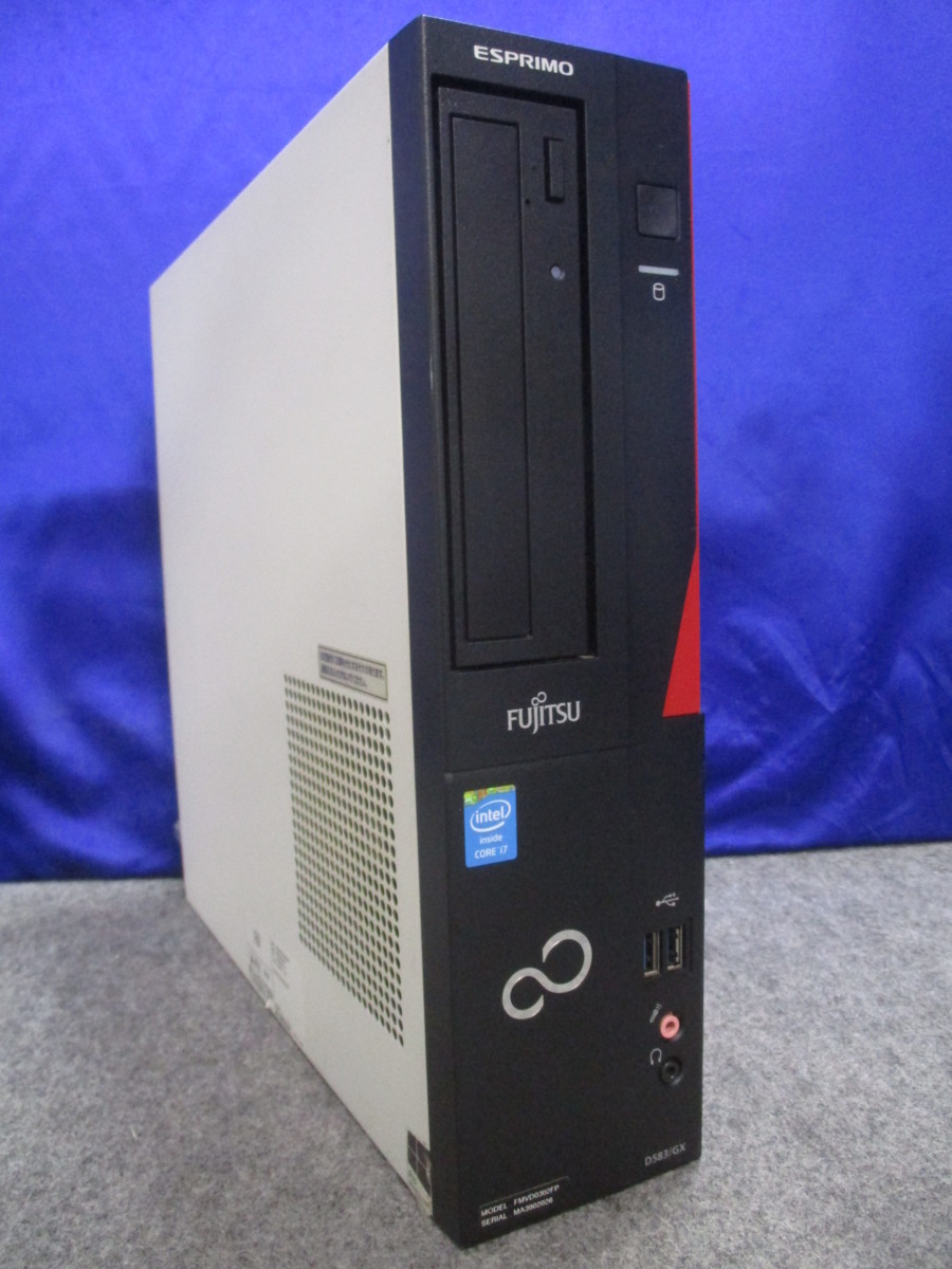 富士通 ESPRIMO D583/GX Core i7-4770 3.4GHz 4GB DVDスーパーマルチ