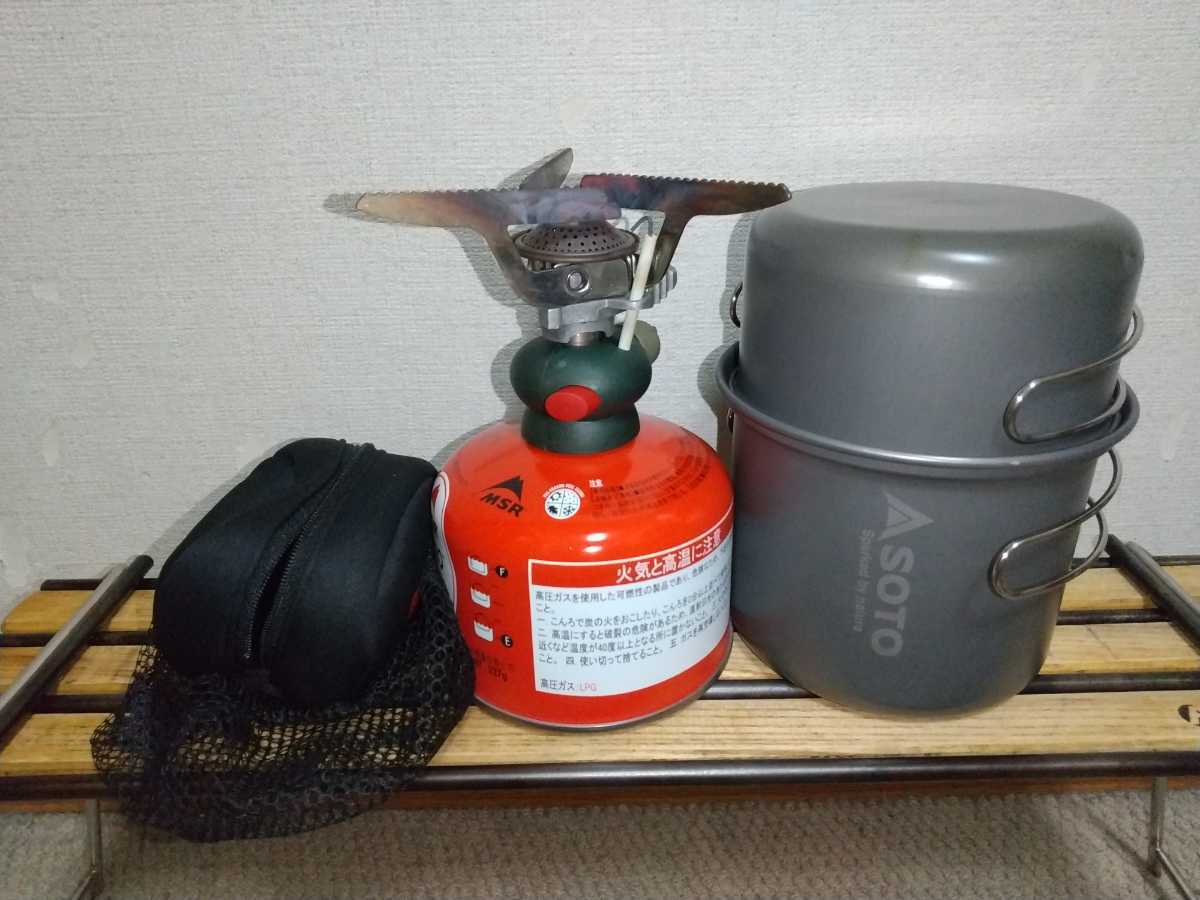 【定番人気，正規品】 Coleman シングルバーナー ＆ SOTO アルミクッカーセットM コールマン ソト アウトドア ソロキャンプ ストーブ コッヘル(カセットボンベ)｜売買されたオークション情報、yahooの商品情報をアー カセットボンベ