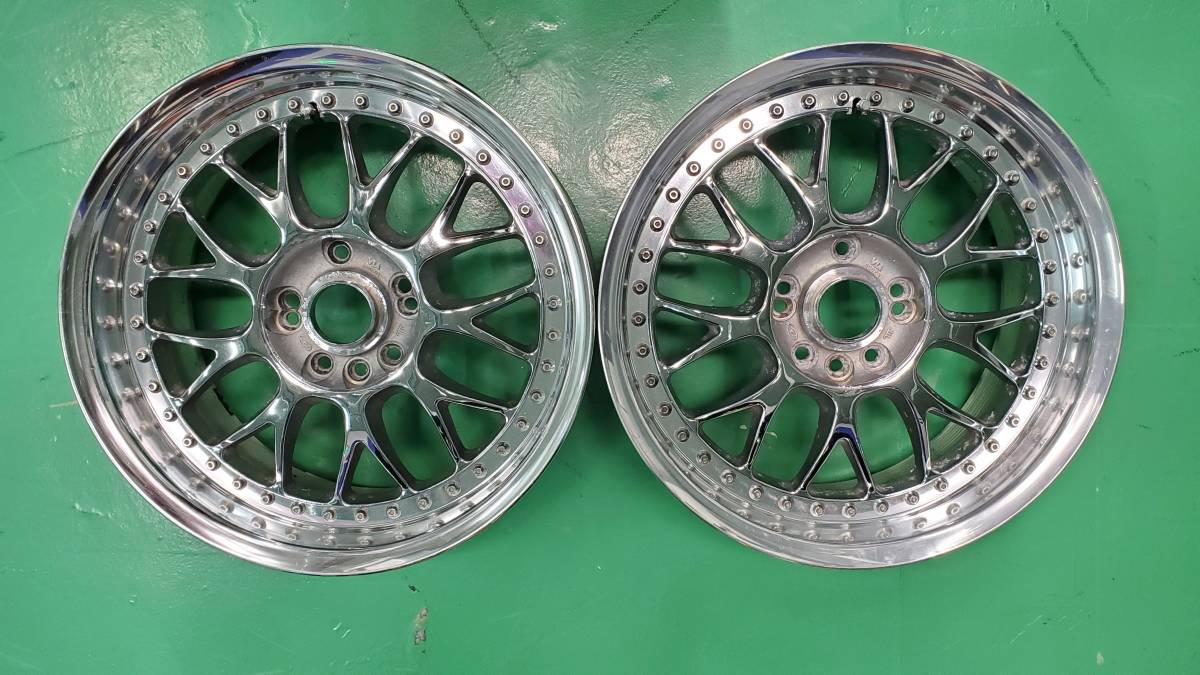 希少 4穴 深リム 17インチ 8J +28？ PCD114.3 zauber Erhabenheit