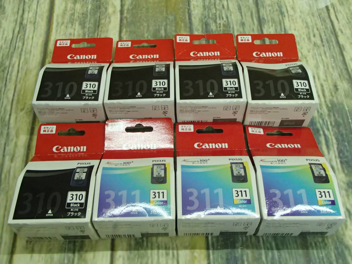  CANON 純正インク FINEカートリッジ BC-310 ブラック BC-311 3色カラー 8個セット(キヤノン)｜売買されたオークション情報、yahooの商品情報をアーカイブ公開 - オークファン キヤノン