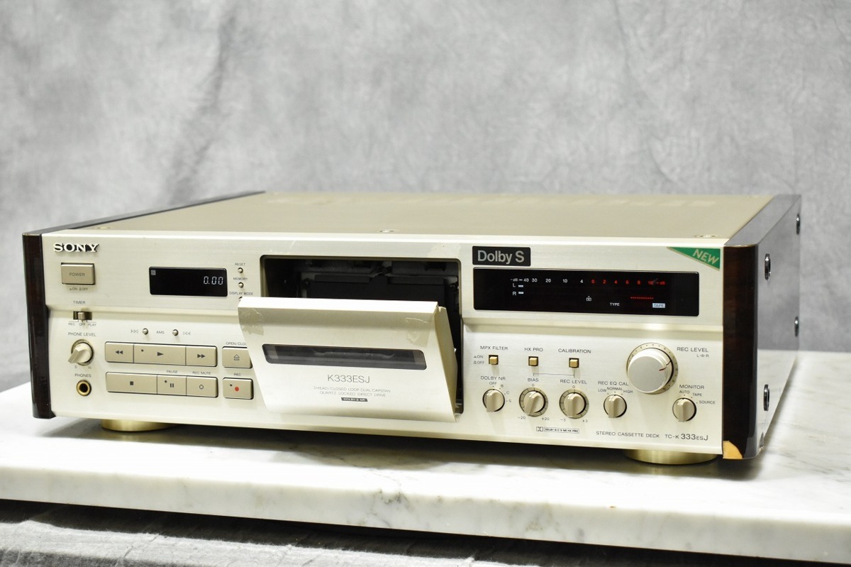 【ジャンク一部動作品】SONY ソニー TC-K333ESJ カセットデッキ SONY ソニー TC-K333ESJ カセットデッキ【ジャンク品】 SONY カセット