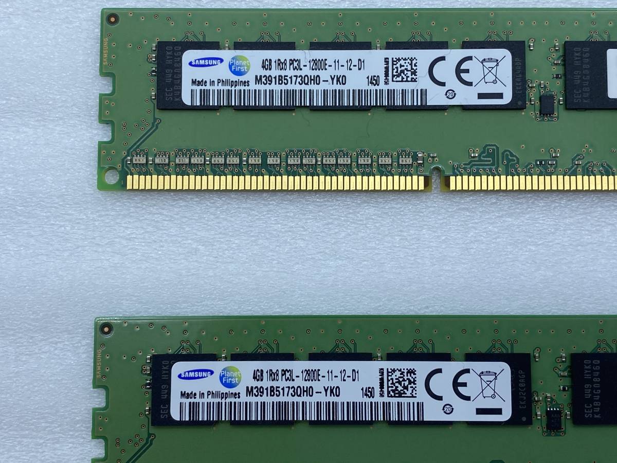 美品 サムスン SAMSUNG デスクトップPC用 メモリー DDR3L-1600 PC3L-12800E 1枚4GB×4枚組 合計16GB 動作検証済 1週間保証 Ecc [03]_2