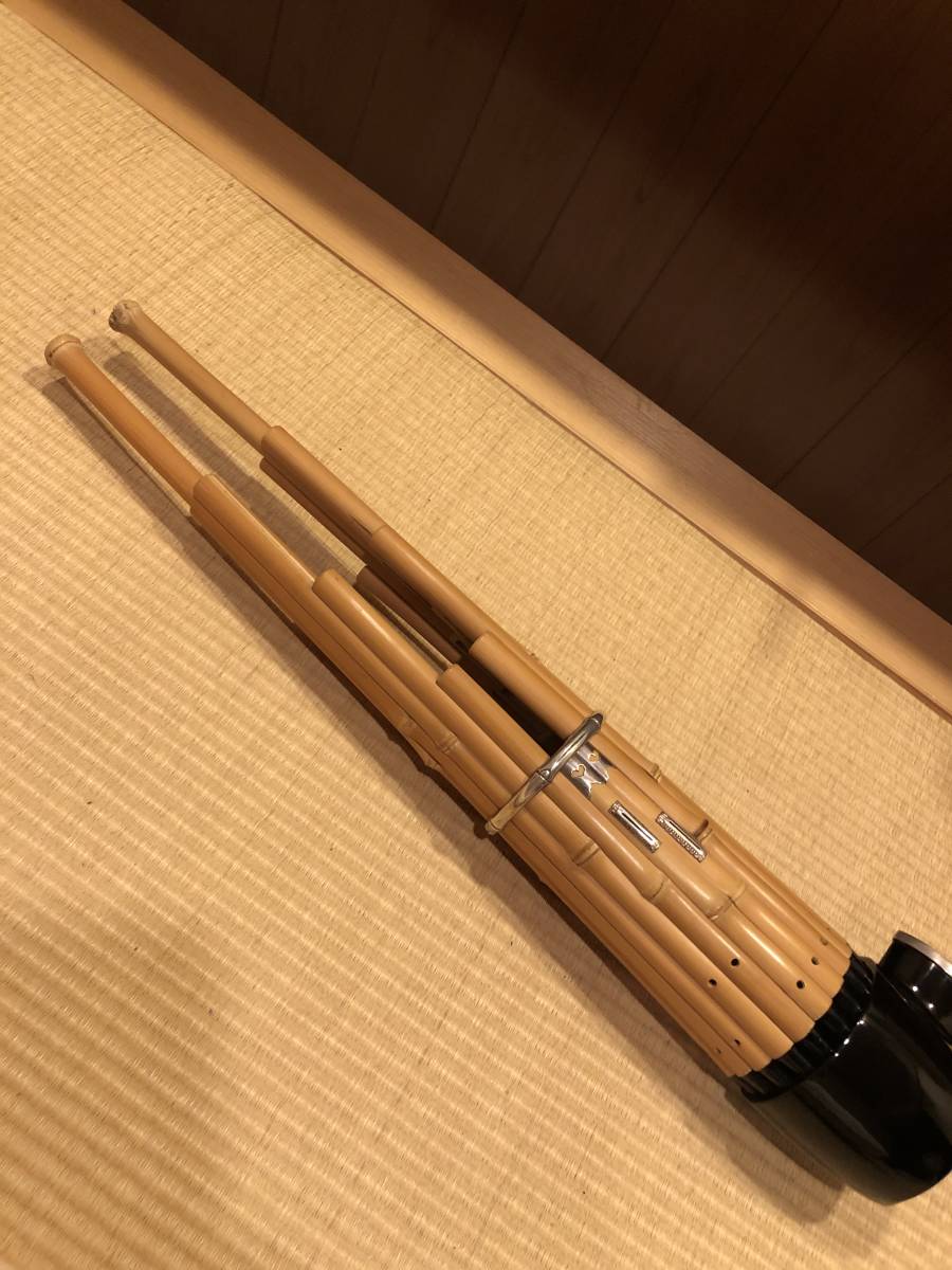 雅楽　笙　白竹　乱節　雅山 雅楽 笙 白竹 乱節 雅山