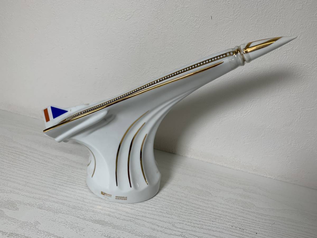 GAUTIER DEPOSE ゴーティエ リモージュ フランス コンコルド 飛行機型 陶器ボトル コニャック ブランデー 700ml 40% 未開栓 古酒 ゴーティエ リモージュ GAUTIER 40度 古 洋酒