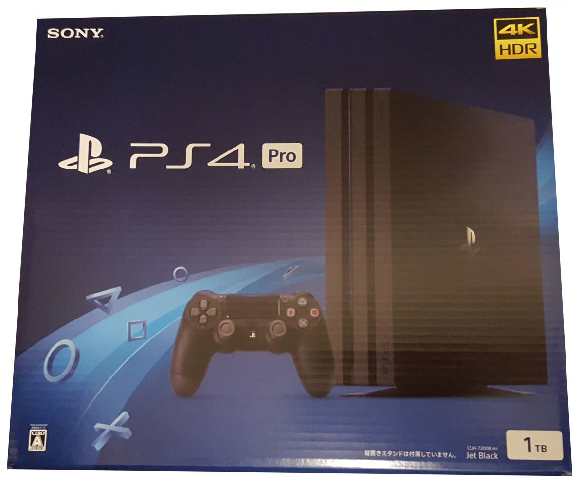 新品未開封】PS4 PlayStation4 PRO 1TB ジェットブラック CUH-7200BB01