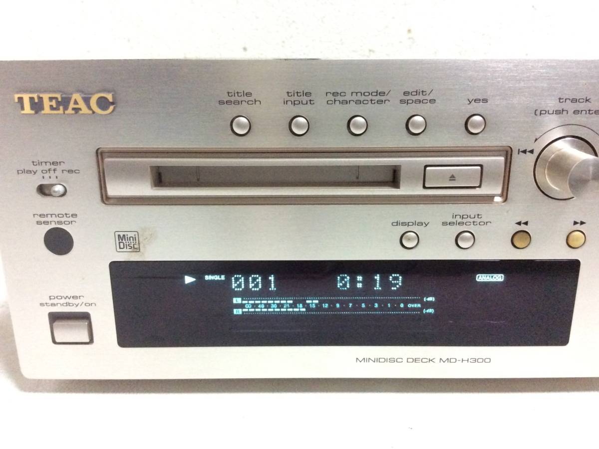 TEAC MD-H300 ミニディスクデッキ 本体 TEAC MD-H300 ミニディスクデッキ 本体公式ストア