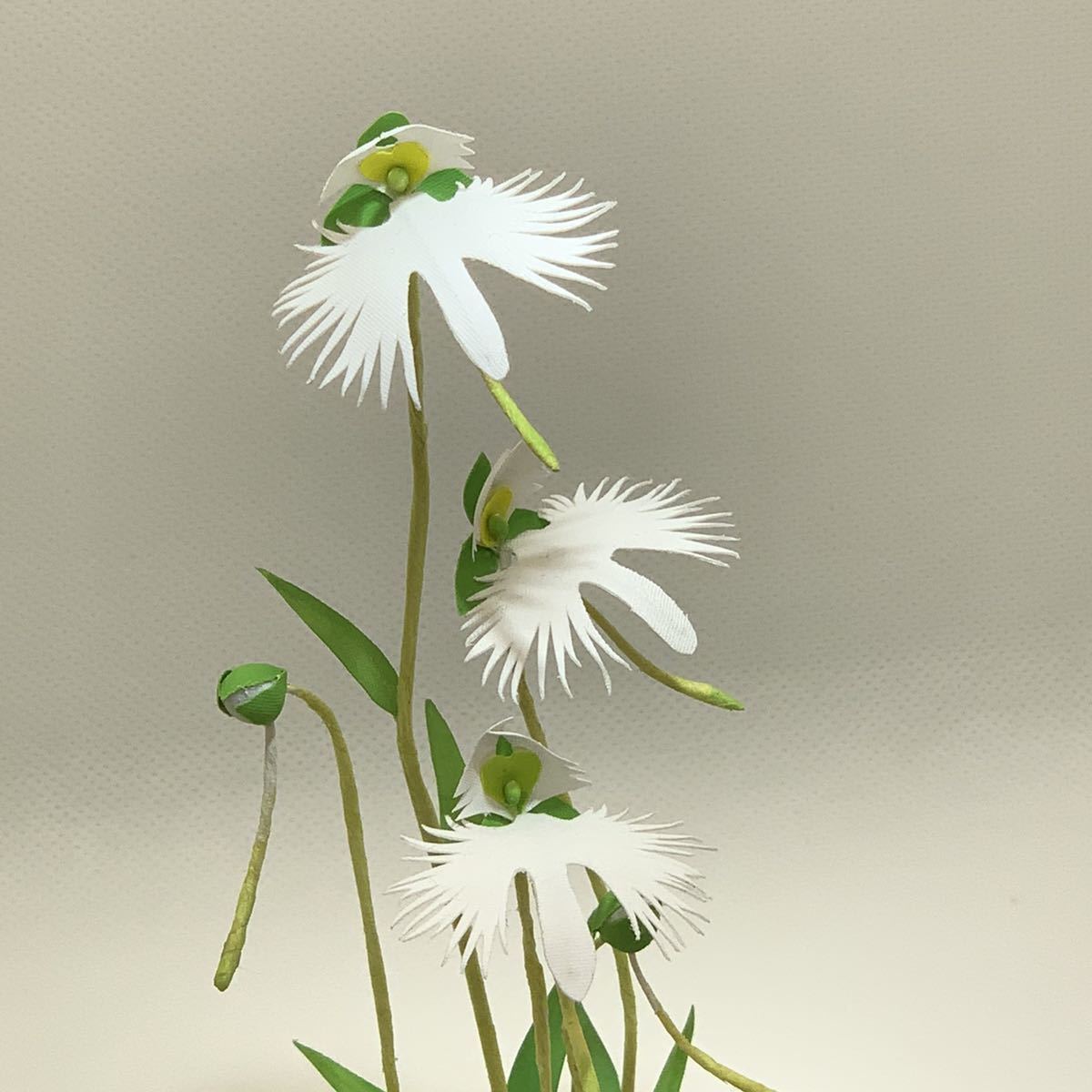 ハンドメイド アートフラワー 盆栽 鷺草 サギソウ C 完成品 売買されたオークション情報 Yahooの商品情報をアーカイブ公開 オークファン Aucfan Com