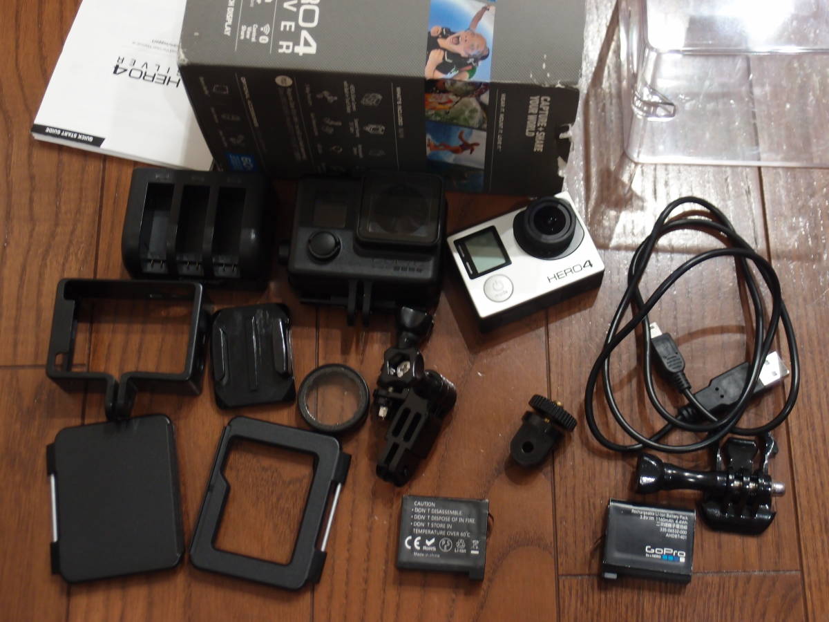 GoPro Hero4 Silver 付属品多数 純正バッテリー 防水ケース 【公式通販 