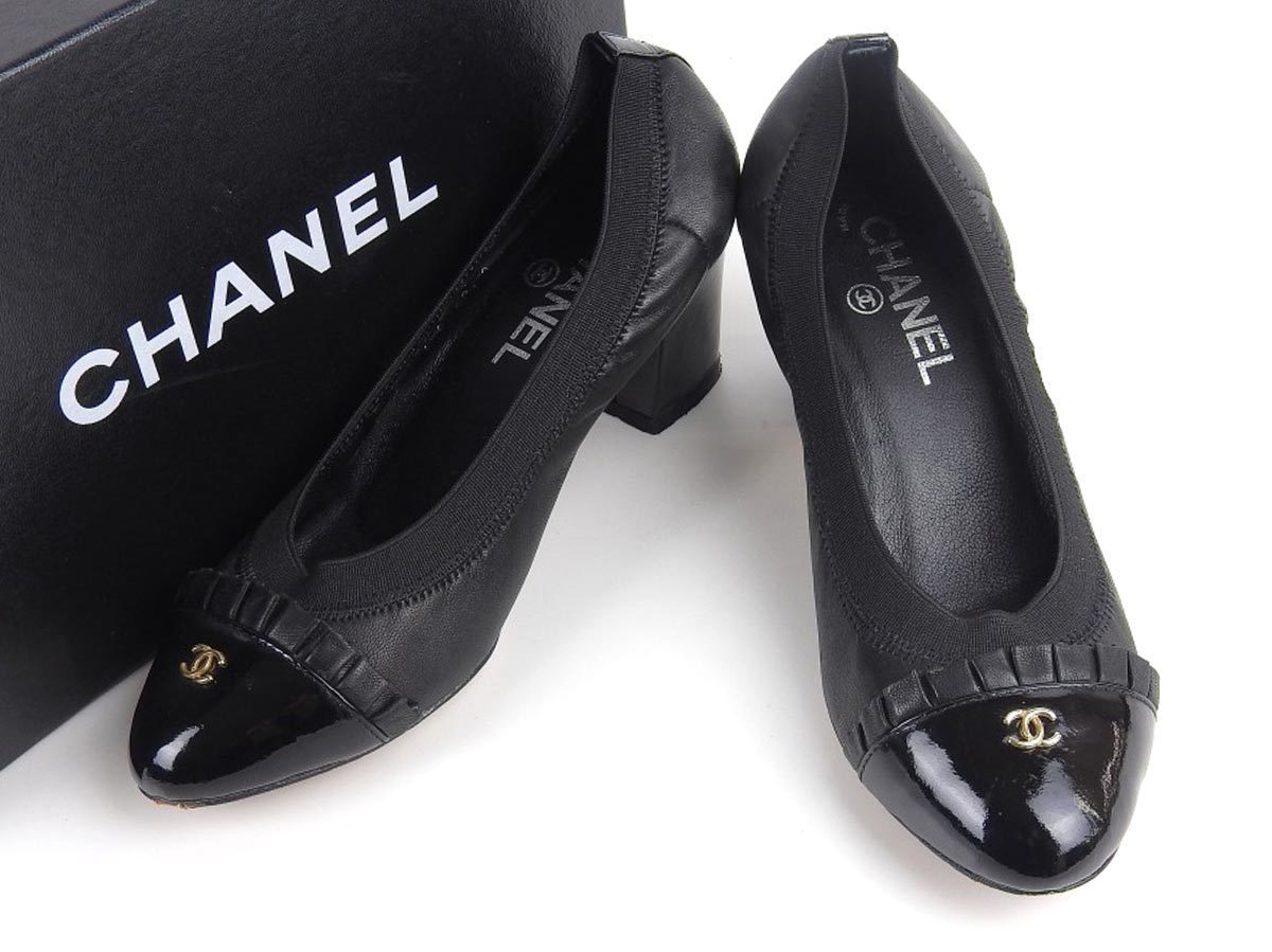 CHANEL シャネル】ココマーク レディース パンプス エナメル CHANEL シャネル】ココマーク レディース パンプス エナメル