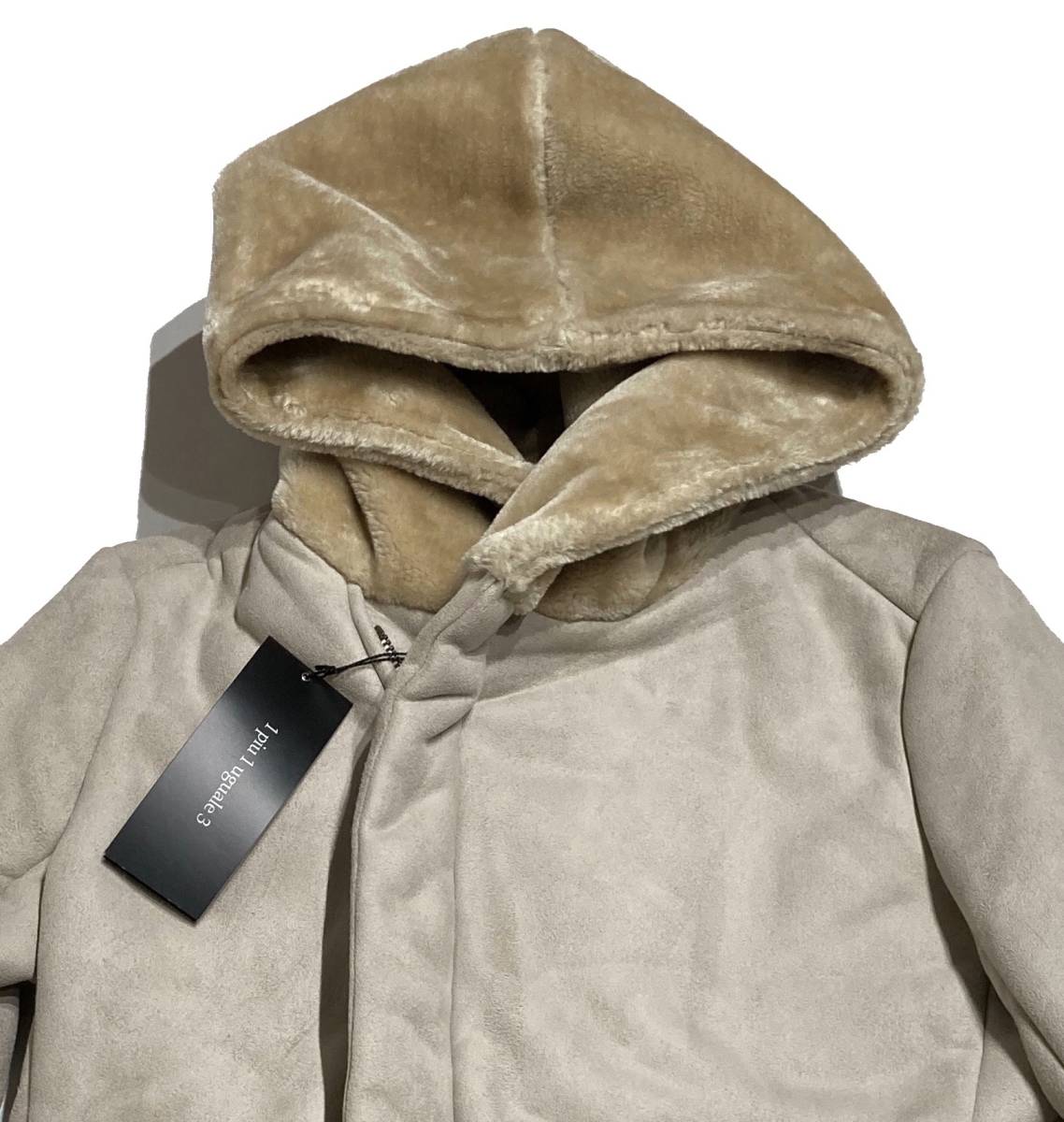 新品14.3万 19AW 送料無料】1piu1uguale3 WRAP HOOD - ECO MOUTON