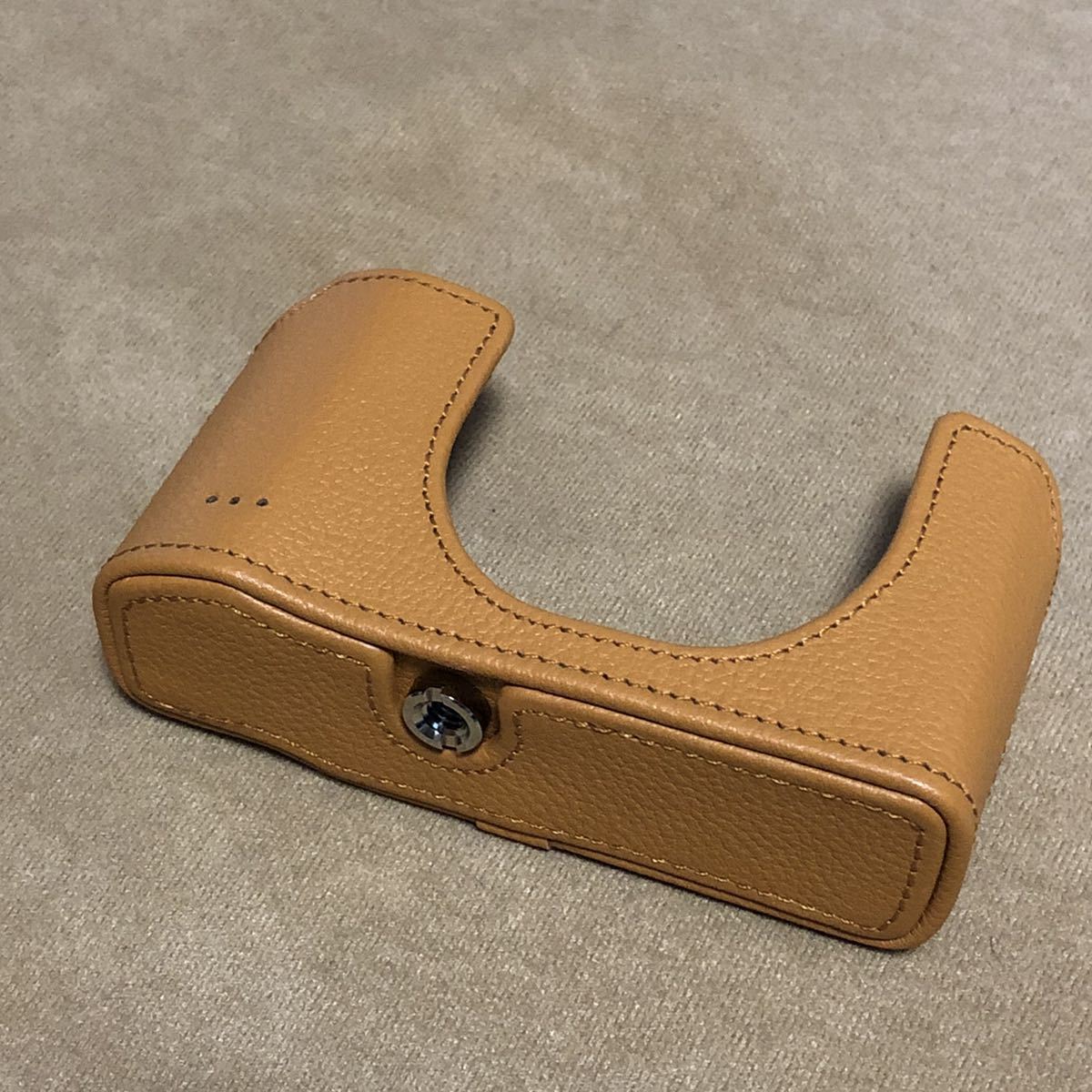 送料込み)OLYMPUS 本革ボディジャケット　CSCH-120 ライトブラウン　未使用_3