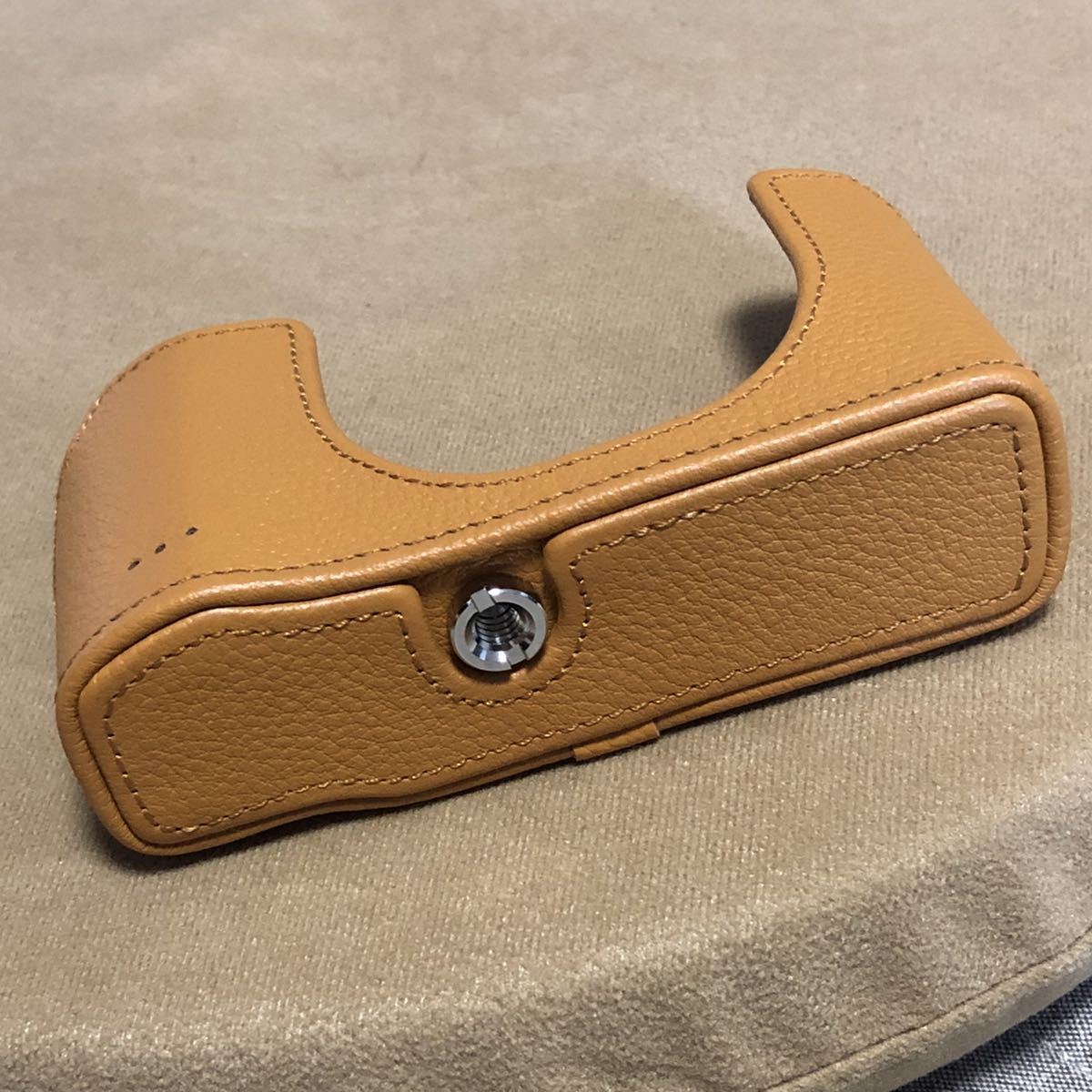 送料込み)OLYMPUS 本革ボディジャケット　CSCH-120 ライトブラウン　未使用_4