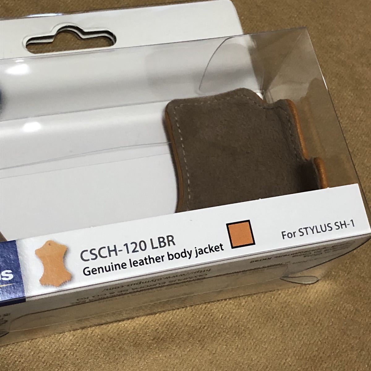 送料込み)OLYMPUS 本革ボディジャケット　CSCH-120 ライトブラウン　未使用_9