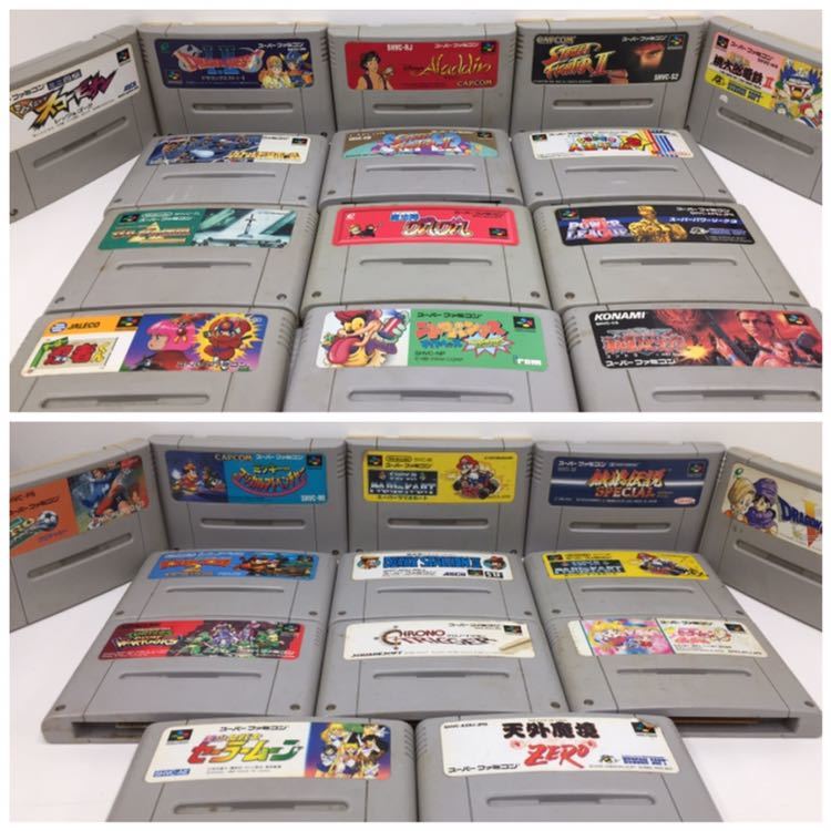 【ジャンク品】スーパーファミコンソフト まとめて27本 かぶりあり スーファミ スーパーマリオカート ゼルダの伝説 ドラゴンクエスト など