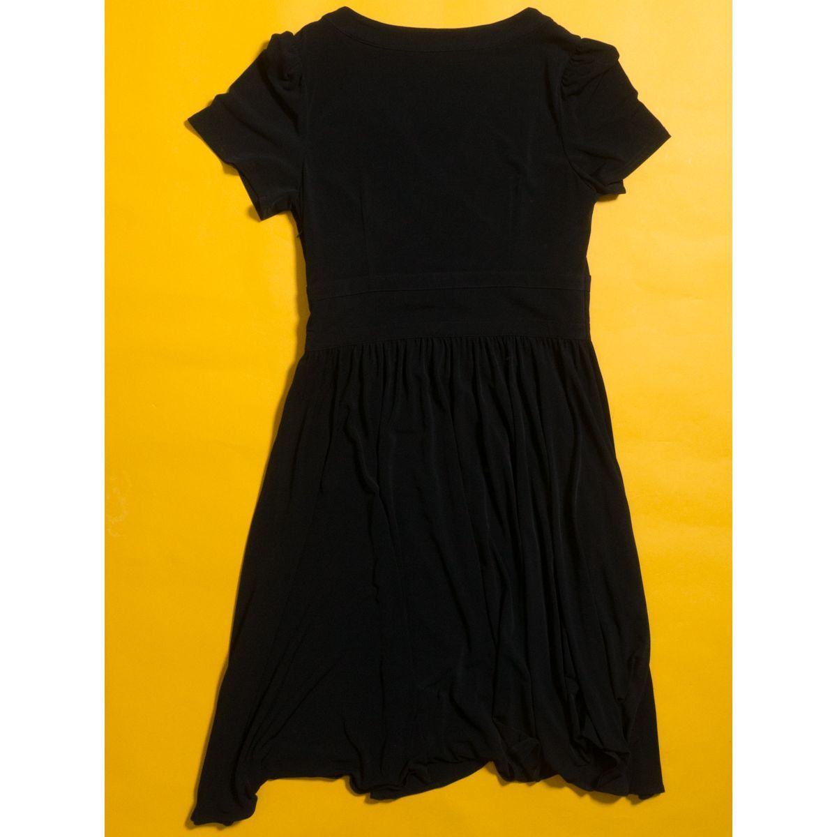 メール便 Memory メモリー オンワード樫山 ロングワンピース ブラック 9号 M とろみ感 ストレッチ 黒 シンプル 薄手 半袖 春夏 無地 Mサイズ 売買されたオークション情報 Yahooの商品情報をアーカイブ公開 オークファン Aucfan Com