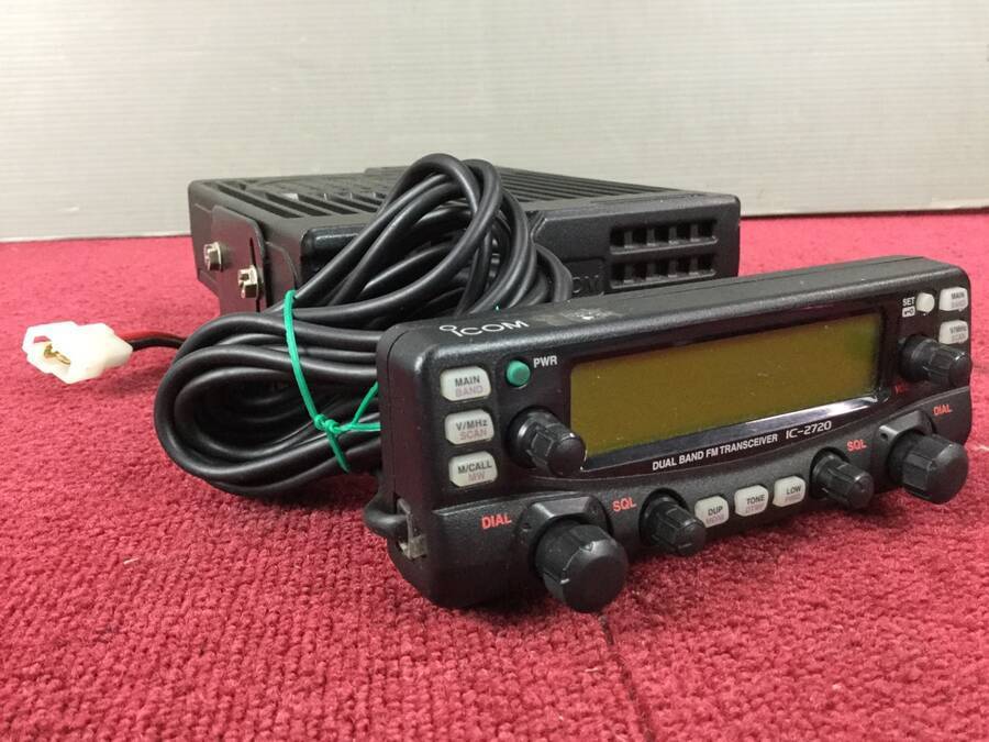 ICOM IC-2720(付属品付) デュアルバンド FM トランシーバー◇現状品