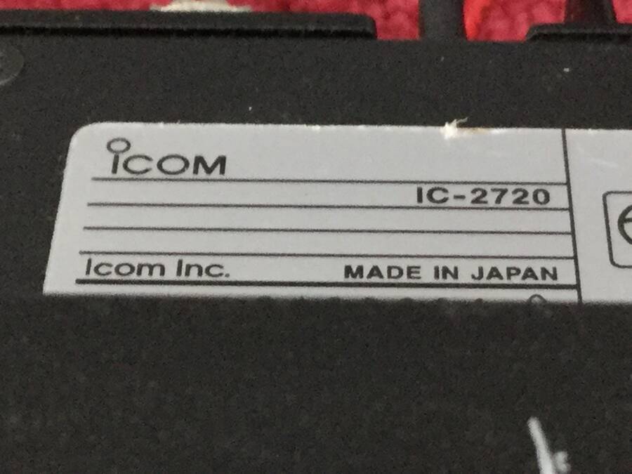 ICOM IC-2720(付属品付) デュアルバンド FM トランシーバー◇現状品