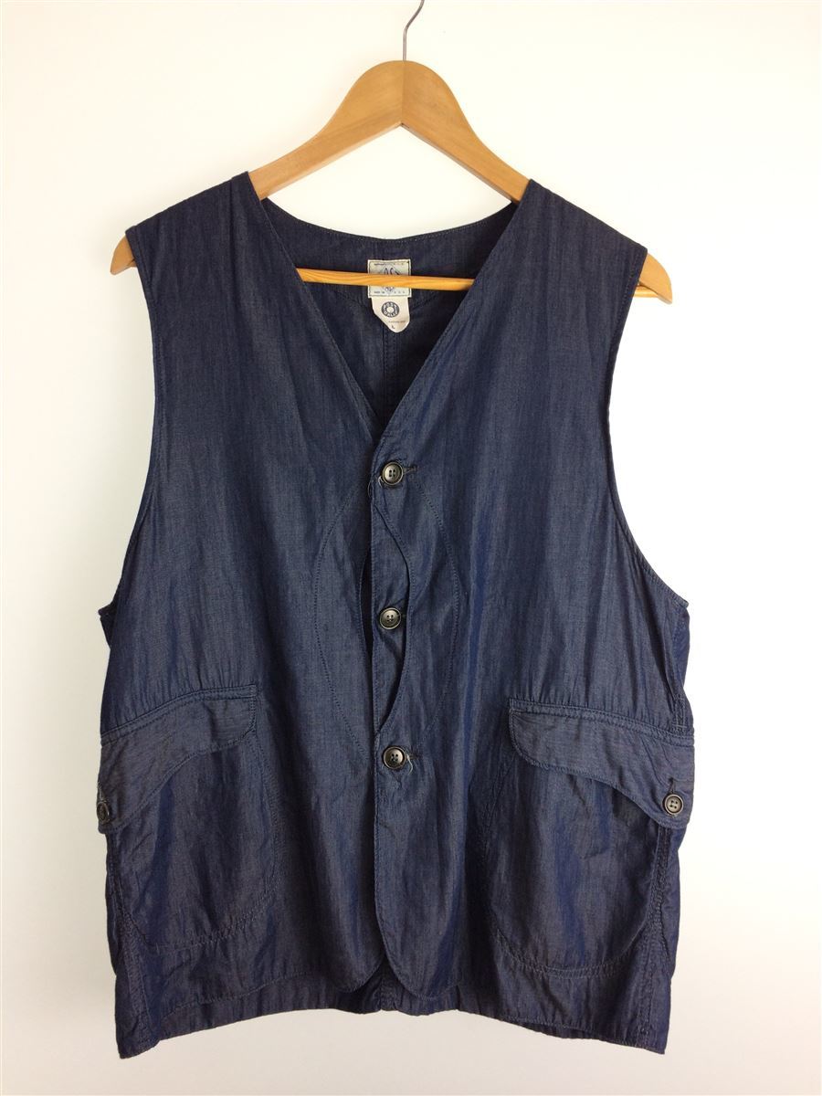 POST OVERALLS◇ジレベスト/ロイヤルトラベラー//L/コットン/IDG/無地